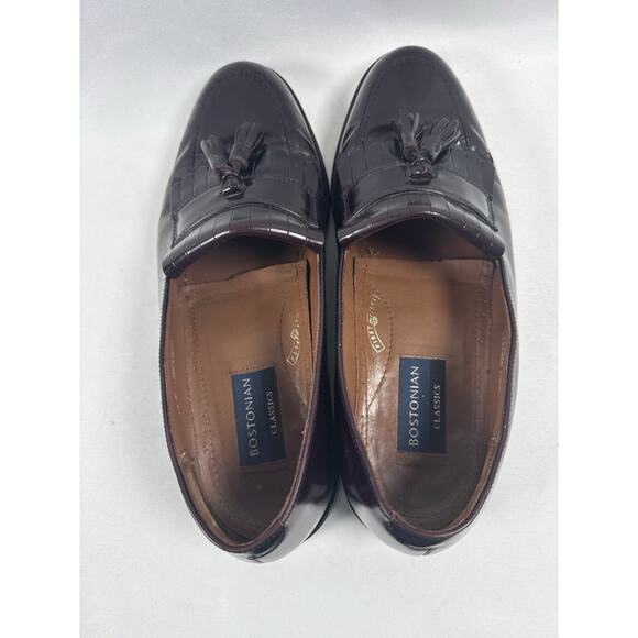 Bostonian Classics Tassel Loafers Burgundy Leather Men’s Size 10M USA main image 5